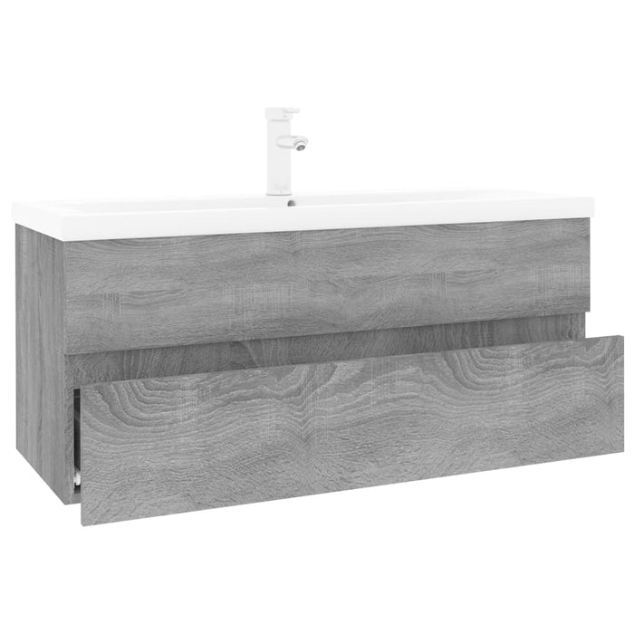 Base lavabo con vasca integrata 100 x 38,5 x 45 cm MDF grigio Sonoma 02_0006884