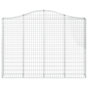 Cesto Gabbione ad Arco 200x30x140/160 cm Ferro Zincato