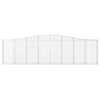 Cesto Gabbione ad Arco 400x30x100/120 cm Ferro Zincato 153405