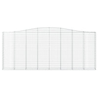 Cesto Gabbione ad Arco 400x30x160/180 cm Ferro Zincato 153408