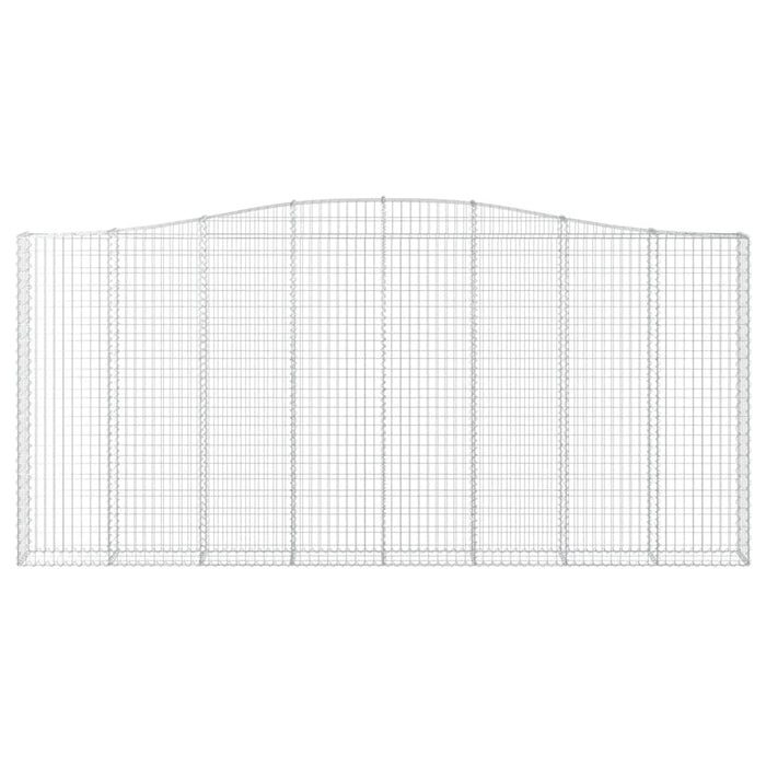 Cesto Gabbione ad Arco 400x30x180/200 cm Ferro Zincato cod mxl 50192