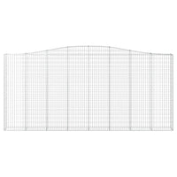 Cesto Gabbione ad Arco 400x30x180/200 cm Ferro Zincato 153409