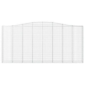 Cesto Gabbione ad Arco 400x30x180/200 cm Ferro Zincato 153409