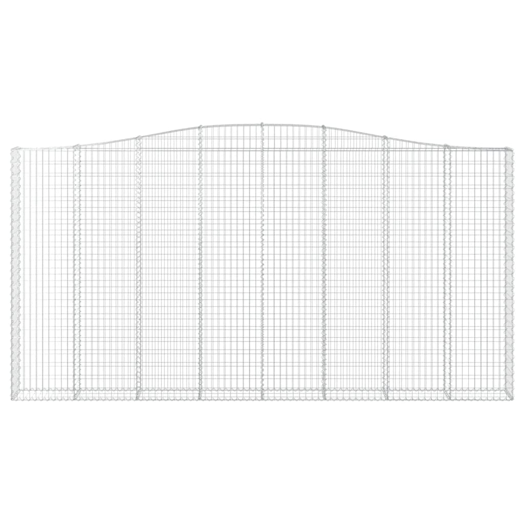Cesto Gabbione ad Arco 400x30x200/220 cm Ferro Zincato 153410