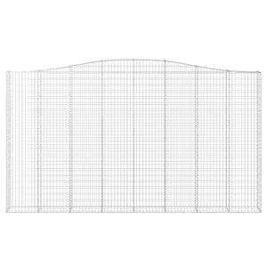 Cesto Gabbione ad Arco 400x30x220/240 cm Ferro Zincato 153411