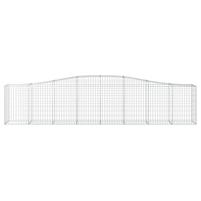 Cesto Gabbione ad Arco 400x50x80/100 cm Ferro Zincato 153414