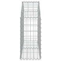 Cesto Gabbione ad Arco 100x30x60/80 cm Ferro Zincato 153423