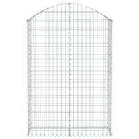 Cesto Gabbione ad Arco 100x30x140/160 cm Ferro Zincatocod mxl 79317