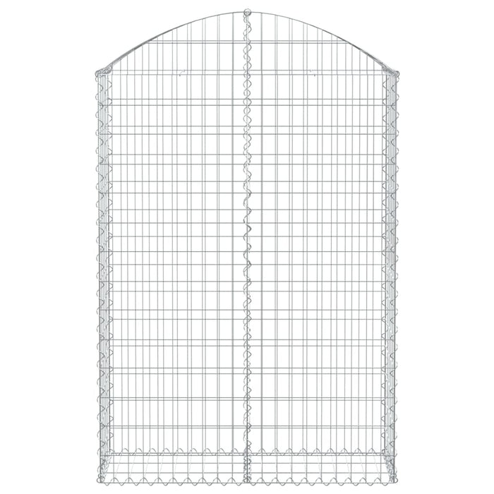 Cesto Gabbione ad Arco 100x30x140/160 cm Ferro Zincato 153427
