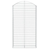 Cesto Gabbione ad Arco 100x30x180/200 cm Ferro Zincato 153429