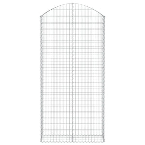 Cesto Gabbione ad Arco 100x30x200/220 cm Ferro Zincato 153430