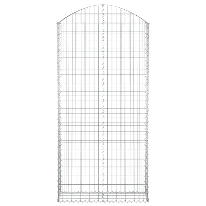 Cesto Gabbione ad Arco 100x30x200/220 cm Ferro Zincato 153430