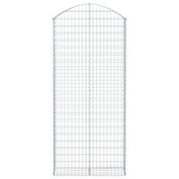 Cesto Gabbione ad Arco 100x30x220/240 cm Ferro Zincato 153431