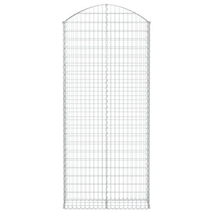 Cesto Gabbione ad Arco 100x30x220/240 cm Ferro Zincato 153431