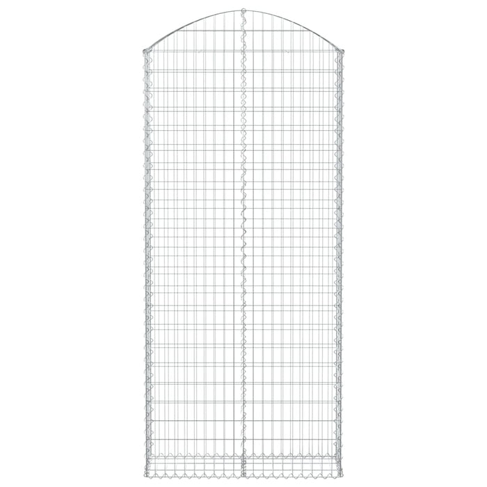 Cesto Gabbione ad Arco 100x30x220/240 cm Ferro Zincato 153431
