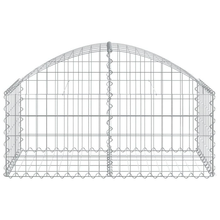 Cesto Gabbione ad Arco 100x50x40/60 cm Ferro Zincato 153432