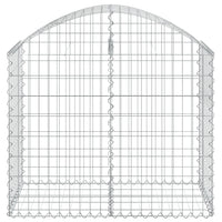 Cesto Gabbione ad Arco 100x50x80/100 cm Ferro Zincato 153434