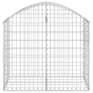 Cesto Gabbione ad Arco 100x50x80/100 cm Ferro Zincato 153434