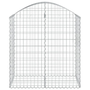 Cesto Gabbione ad Arco 100x50x100/120 cm Ferro Zincato 153435