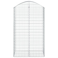 Cesto Gabbione ad Arco 100x50x160/180 cm Ferro Zincatocod mxl 80386