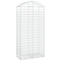 Cesto Gabbione ad Arco 100x50x200/220 cm Ferro Zincato 153440