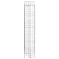 Cesto Gabbione ad Arco 100x50x220/240 cm Ferro Zincato