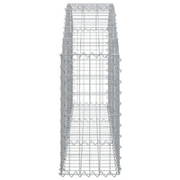 Cesto Gabbione ad Arco 150x30x60/80 cm Ferro Zincato 153443