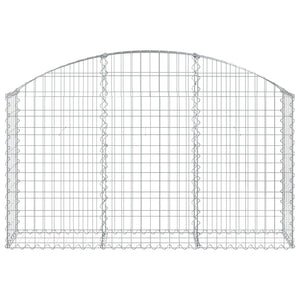 Cesto Gabbione ad Arco 150x30x80/100 cm Ferro Zincatocod mxl 78977