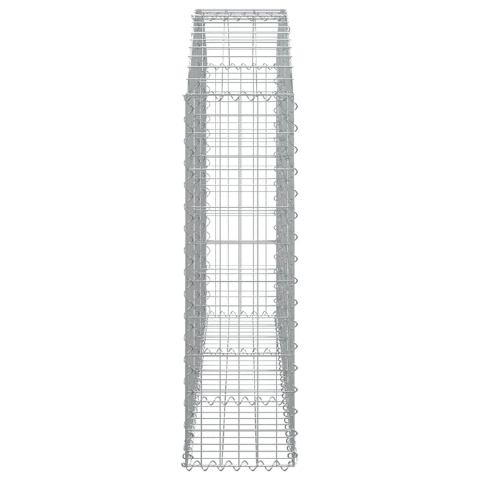Cesto Gabbione ad Arco 150x30x100/120 cm Ferro Zincato 153445