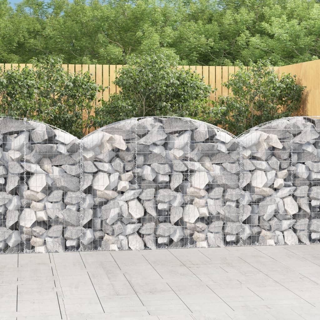 Cesto Gabbione ad Arco 150x30x100/120 cm Ferro Zincatocod mxl 112601