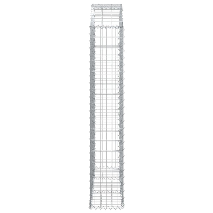 Cesto Gabbione ad Arco 150x30x160/180 cm Ferro Zincato 153448