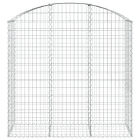 Cesto Gabbione ad Arco 150x50x140/160 cm Ferro Zincato 153457