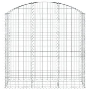 Cesto Gabbione ad Arco 150x50x140/160 cm Ferro Zincato 153457