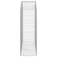 Cesto Gabbione ad Arco 150x50x140/160 cm Ferro Zincato 153457