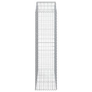 Cesto Gabbione ad Arco 150x50x180/200 cm Ferro Zincato 153459