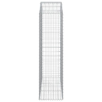 Cesto Gabbione ad Arco 150x50x180/200 cm Ferro Zincato 153459