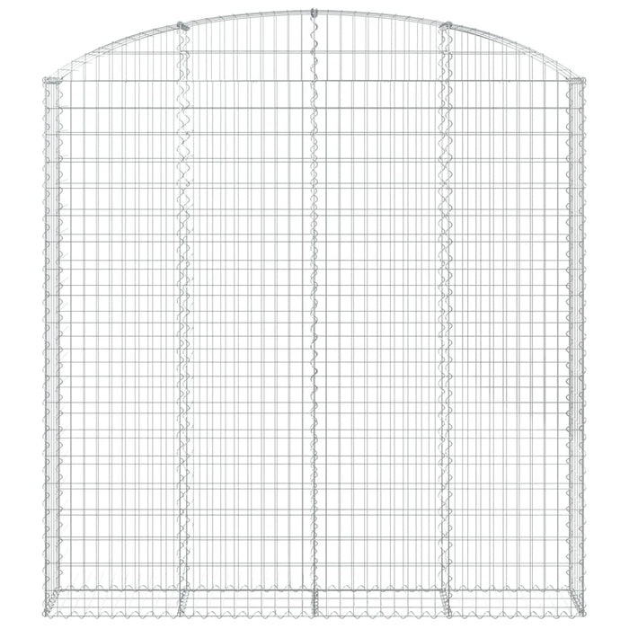 Cesto Gabbione ad Arco 200x30x200/220 cm Ferro Zincato 153470