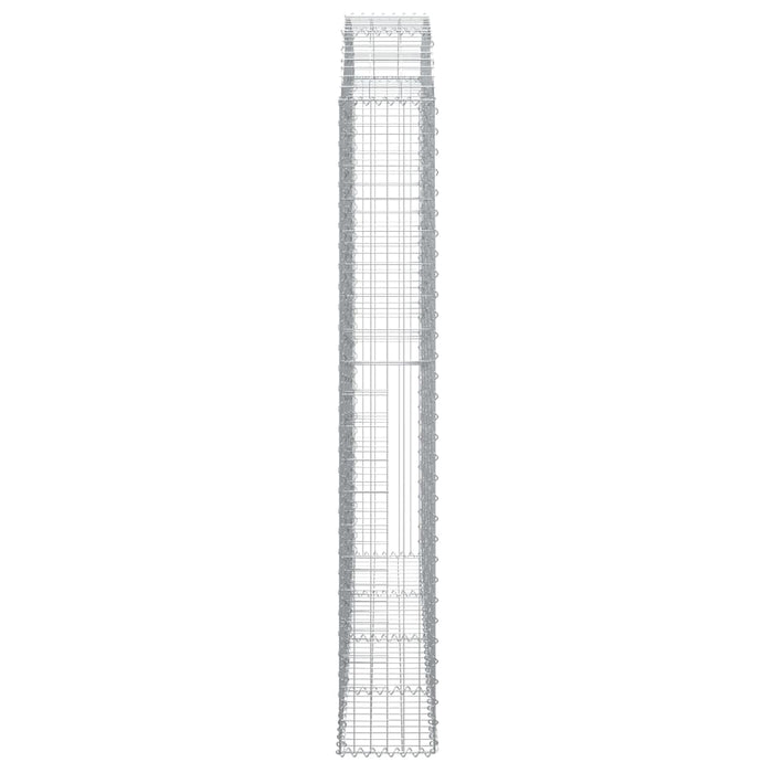 Cesto Gabbione ad Arco 200x30x200/220 cm Ferro Zincato 153470