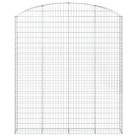 Cesto Gabbione ad Arco 200x30x220/240 cm Ferro Zincato 153471