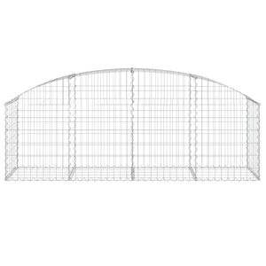 Cesto Gabbione ad Arco 200x50x60/80 cm Ferro Zincato 153473