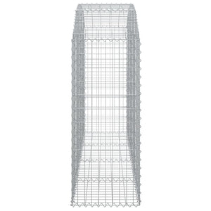 Cesto Gabbione ad Arco 200x50x120/140 cm Ferro Zincato