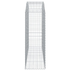 Cesto Gabbione ad Arco 200x50x140/160 cm Ferro Zincato 153477