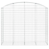 Cesto Gabbione ad Arco 200x50x160/180 cm Ferro Zincato 153478