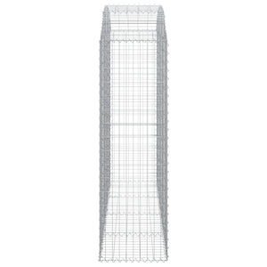 Cesto Gabbione ad Arco 200x50x160/180 cm Ferro Zincato 153478