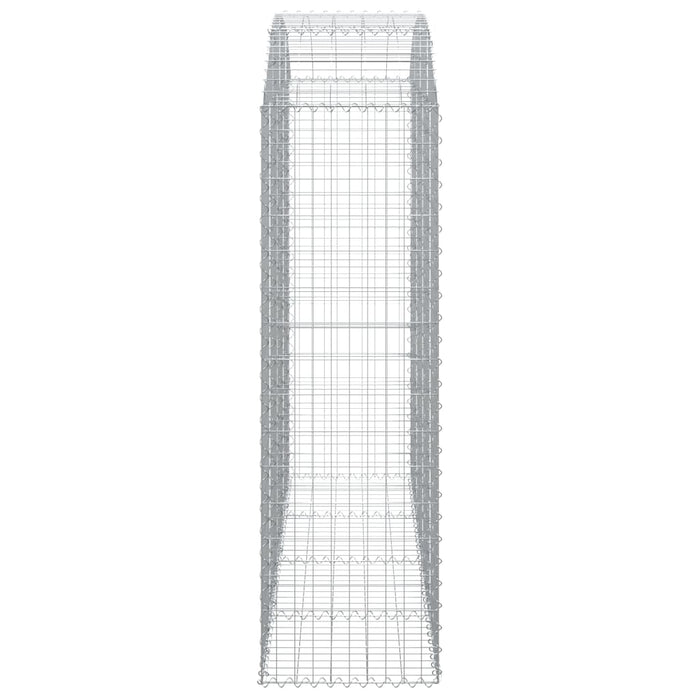 Cesto Gabbione ad Arco 200x50x160/180 cm Ferro Zincato 153478