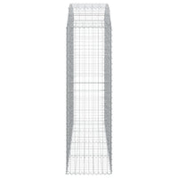 Cesto Gabbione ad Arco 200x50x160/180 cm Ferro Zincato 153478