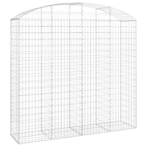 Cesto Gabbione ad Arco 200x50x180/200 cm Ferro Zincato 153479
