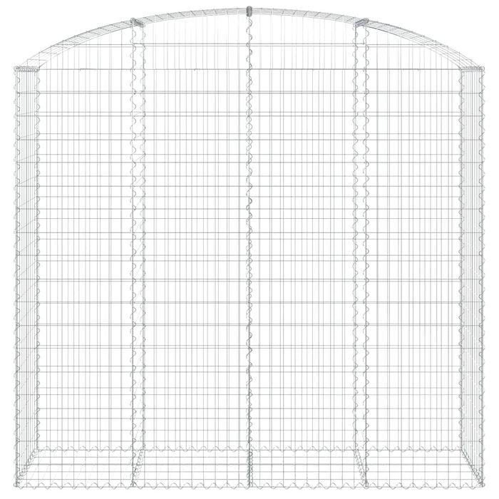Cesto Gabbione ad Arco 200x50x180/200 cm Ferro Zincato 153479