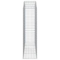 Cesto Gabbione ad Arco 200x50x180/200 cm Ferro Zincato 153479