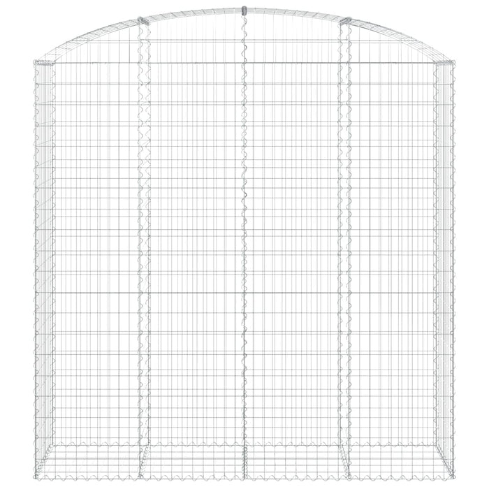 Cesto Gabbione ad Arco 200x50x200/220 cm Ferro Zincato 153480